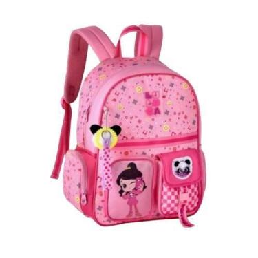 Imagem de Mochila Costas Escolar 40cm Luluca Com Pompom Clio LU24615J