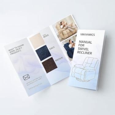 Imagem de VIKAYAMICS Instrução reclinável grande Poltrona de balanço multifuncional para uso em sala de estar, quarto e outros ambientes