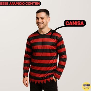 Imagem de Fantasia Freddy Krueger completo com Acessórios Opção:Camisa - Juju Ma