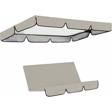 Imagem de Tenda De Rede De Balanço De 3 Lugares Para Substituição De Cobertura De Balanço De Pátio E Cobertura De Teto Para Proteção De Jardim (balanços Não Incluídos) ~/