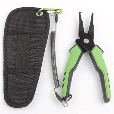 Imagem de LUYILA Alicate de pesca, removedor de anzol, ferramentas de pesca resistentes à água salgada, alicate de anel dividido multifuncional, cortador de linha, para pescadores, pescadores