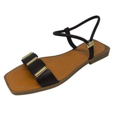 Imagem de Sandalia Feminina Rasteira Facil Calce Trend Couro Bottero-Feminino