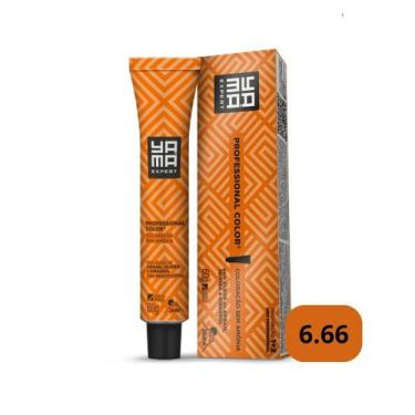 Imagem de Tintura Yamá Expert Profissional Sem Amônia 6.66 Louro Escuro Vermelho