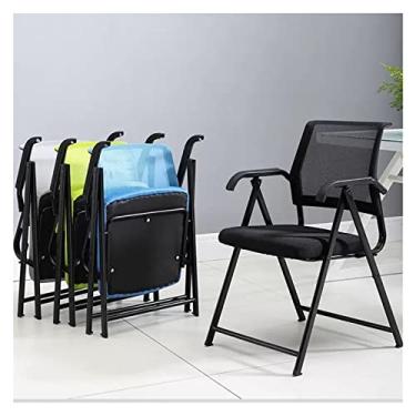 Imagem de SGeneE Cadeira de escritório de malha ergonômica com suporte lombar, apoios de braço e recurso dobrável