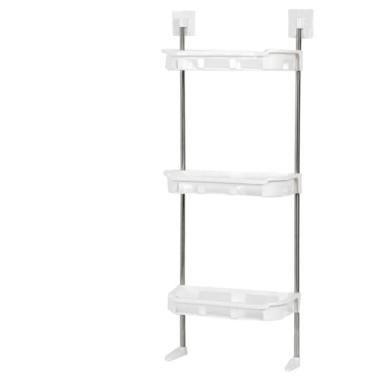Imagem de prateleira de plástico 3 andares, organizador multiuso banheiro, prateleira de higiene pessoal