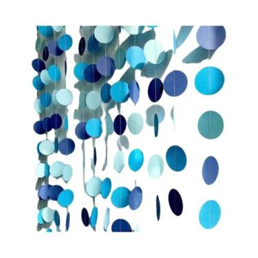 Imagem de Bandeira circular da série oceano azul 4M puxando decoração pingente d