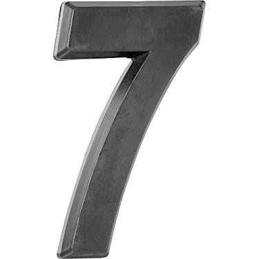 Imagem de Número Residencial 3D"7" Plástico ABS Preto Metalcromo