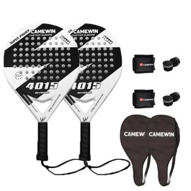 Imagem de Raquetes de praia CAMEWIN Carbon Fiber 2 PCS com acessórios