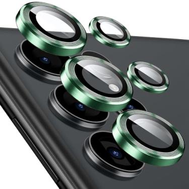 Imagem de KUXNGUYI Protetor de lente de câmera de telefone compatível com Samsung Galaxy S25 Ultra [1 conjunto], protetores de lente individuais, vidro temperado ultrafino resistente a arranhões com bordas de