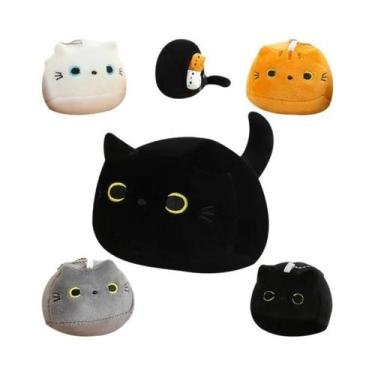 Imagem de Boneca De Pelúcia Oval Super Macia Kawaii Com Quatro Pingentes De Gati