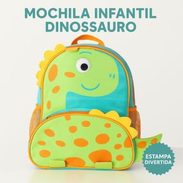 Imagem de Mochila Escolar Infantil Alça De Costas Personagem Dinossauro - Clio P
