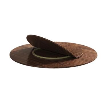 Imagem de Mesa de jantar redonda dobrável de 4 pontas, mesa de jantar redonda grande separada, grande mesa redonda dobrável, mesa de jantar redonda para casa com disco giratório, grande e dobrável