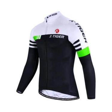 Imagem de Camisa De Ciclismo Térmica Unissex De Manga Longa Slim Fit Respirável 