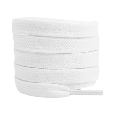 Imagem de Cadarços De Algodão Planos Unissex Para Tênis De Cano Alto AF1 AJ1, Ca