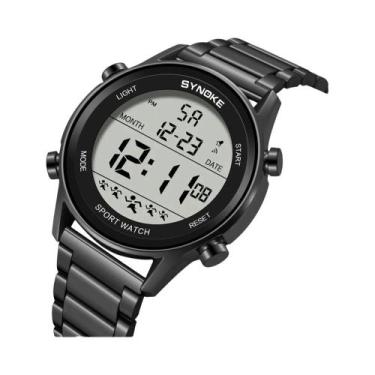 Imagem de Relógio Esportivo Digital Masculino À Prova D'água Com Pulseira De Aço