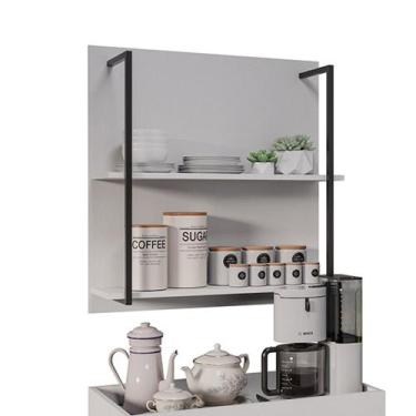 Imagem de Prateleira Industrial Dupla Cozinha Suspenso Painel Parede Eri 70,5cm 
