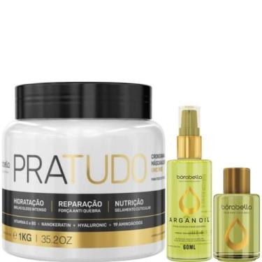 Imagem de Borabella Máscara Pratudo 1kg + Óleo Argan 60ml + Argan 7ml