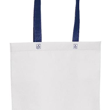 Imagem de Sacola Ecobag em TNT Premium 33x39cm Termo Selado Sisco TopGet (Azul)