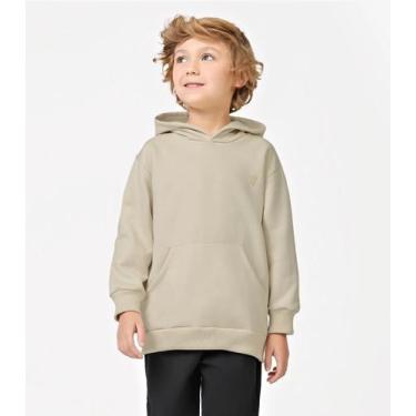 Imagem de Moletom Infantil Com Capuz Trick Nick Bege, 4, Bege