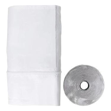 Imagem de Kit de vedação de janela de ar condicionado portátil | Kit de vedação de ventilação de janela CA portátil com zíper | Acessórios de vedação de troca de ar para apartamento, casa, sala de estar