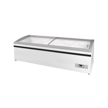 Imagem de Freezer de Ilha para Congelados Inverter fricon frost Free 2,50 Metros Dupla Ação Branco 983 Litros smr2500slb-030-220v