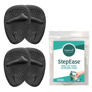 Imagem de Comfwalk StepEase - Almofada de gel no meio do pé para alívio da dor de futebol - Almofada macia para pé de salto alto, sapatilhas e sapatos de terno - Almofadas de gel reutilizáveis antiderrapantes
