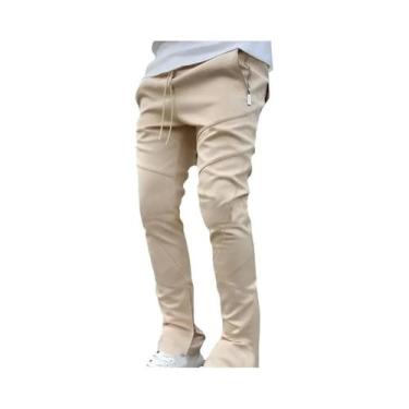 Imagem de Calças Esportivas Masculinas Coreanas 2025: Calças Longas De Corrida M