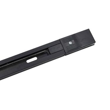 Imagem de Trilho Eletrificado De Sobrepor Para Spot Nordecor Com 2 Metros Bivolt Preto 6061