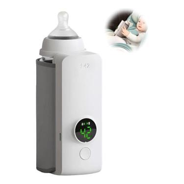 Imagem de Aquecedor De Mamadeiras Sem Fio Para Leite De Bebê Pratico - Variedade