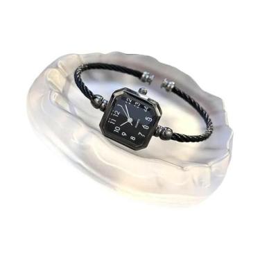 Imagem de Relógio Digital De Quartzo Casual Feminino Com Pulseira Aberta, Estilo