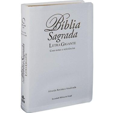 Imagem de Bíblia Letra Gigante Almeida Atualizada Com Índice Branca