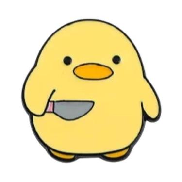 Imagem de Broche Em Forma De Pinguim Patinho Amarelo, Emblema Animal Exquisito, 