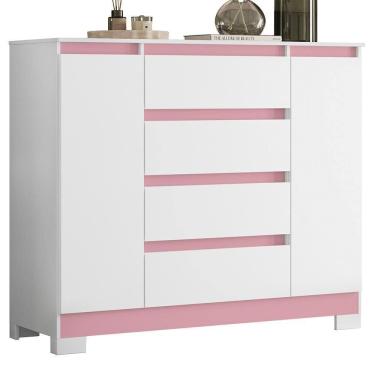 Imagem de Cômoda Sapateira Atena 2 Portas e 4 Gavetas - Móveis Albatroz