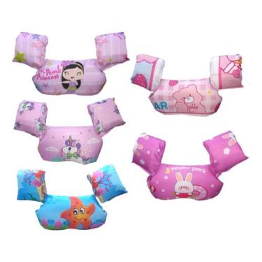 Imagem de Colete Inflável Infantil Menina - Boia Piscina Praia - Genérico