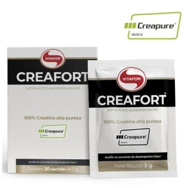 Imagem de Creafort (Creapure) - 30 sachês 3g - Vitafor, Neutro, 30 sachês 3g