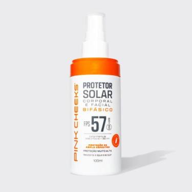 Imagem de Protetor Solar Corporal Facial Bifásico Spray FPS57 100ml PINK CHEEKS