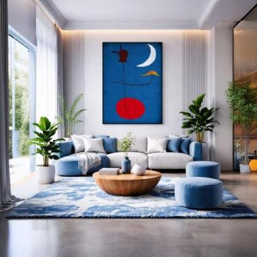 Imagem de Quadro Canvas Miró Dançarina Espanhola 90x60cm Mold Branca - Quadros O