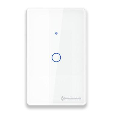 Imagem de Interruptor Touch 1 Botão Wi-Fi TP1001 Branco - Primebras