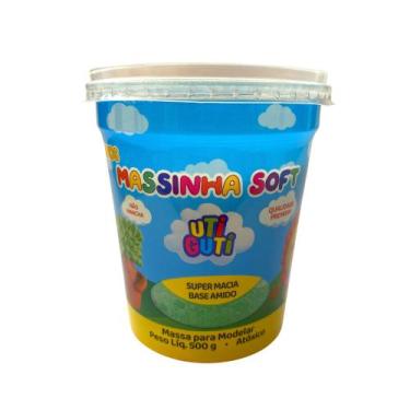 Imagem de Massa De Modelar Massinha Soft 500g UTI GUTI, Verde