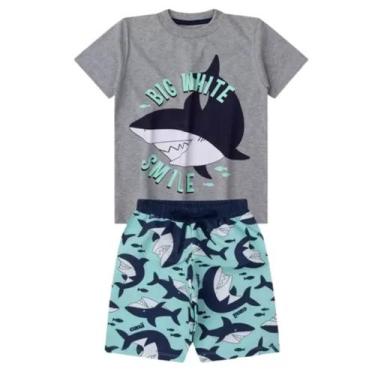 Imagem de Conjunto De Menino Roupa Infantil Verão 1 A6 Anos Kit Shorts -  CLICK 
