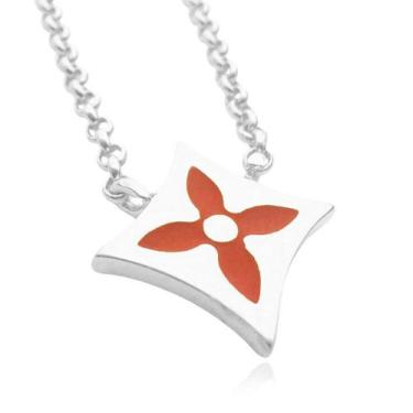 Imagem de Colar Com Pingente Delicado 45cm Choker Banhada a Prata 925 - Tropical