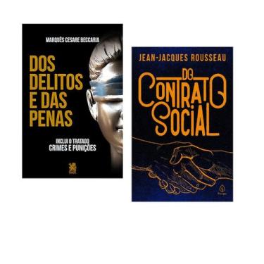 Imagem de Kit Filosofia Política e Direito Penal: Do Contrato Social + Dos Delit