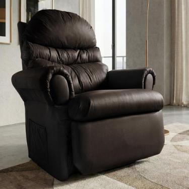 Imagem de Poltrona do Papai Reclinavel Atlas Conforto material sintético Marrom 