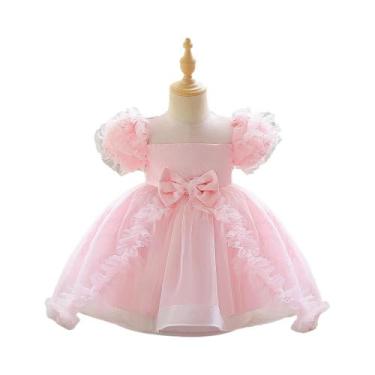 Imagem de Vestido Rosa Floral Elegante Para Meninas Pequenas, Vestido De Princes