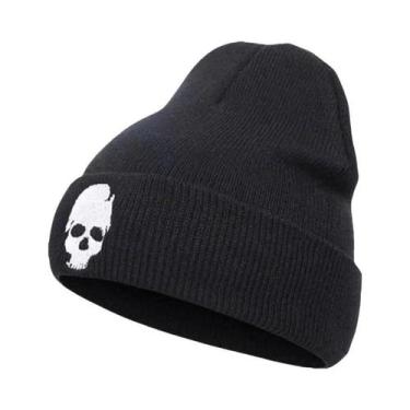 Imagem de Gorro De Lã Tricotado Unissex Quente E Estiloso Para Outono E Inverno 