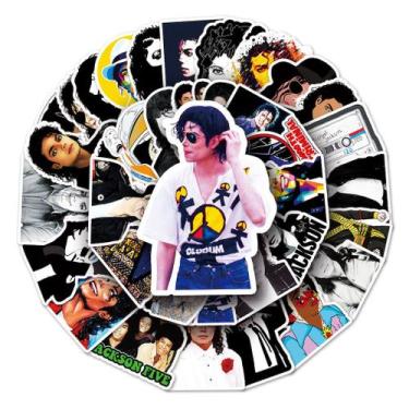 Imagem de Pacote de adesivos Michael Jackson Anime 51 unidades 4-8 cm - yiweisai