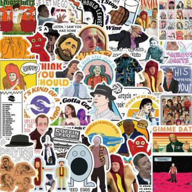 Imagem de Adesivos de 50 unidades/lote à prova d'água para laptop, garrafa de ág