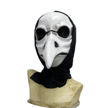 Imagem de Máscara de cosplay Halloween Plague Doctor, chapéu de látex - yiweisai
