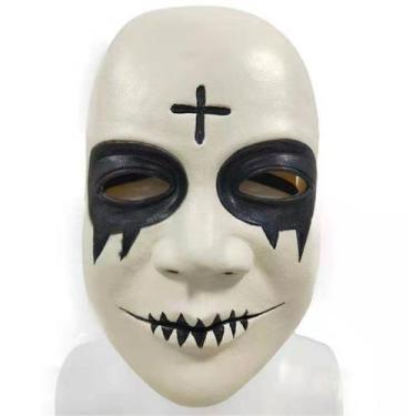 Imagem de Máscara Máscara cruzada Máscara facial completa de látex, adereços de 