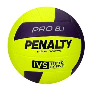 Imagem de Bola Vôlei Penalty 8.1 Pro XXVI - Amarelo e Roxo